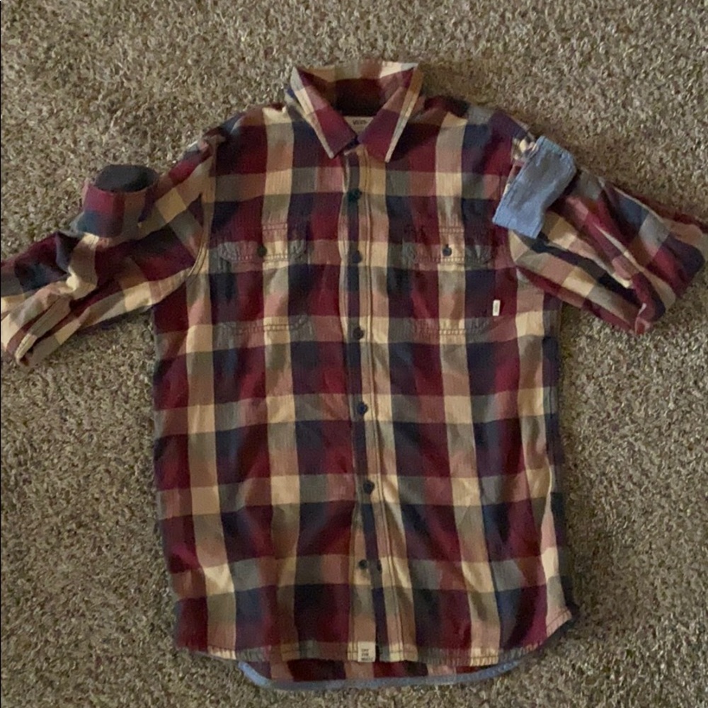 Vans flannel button up shirt